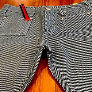 Rock and Roll flare stripe denim